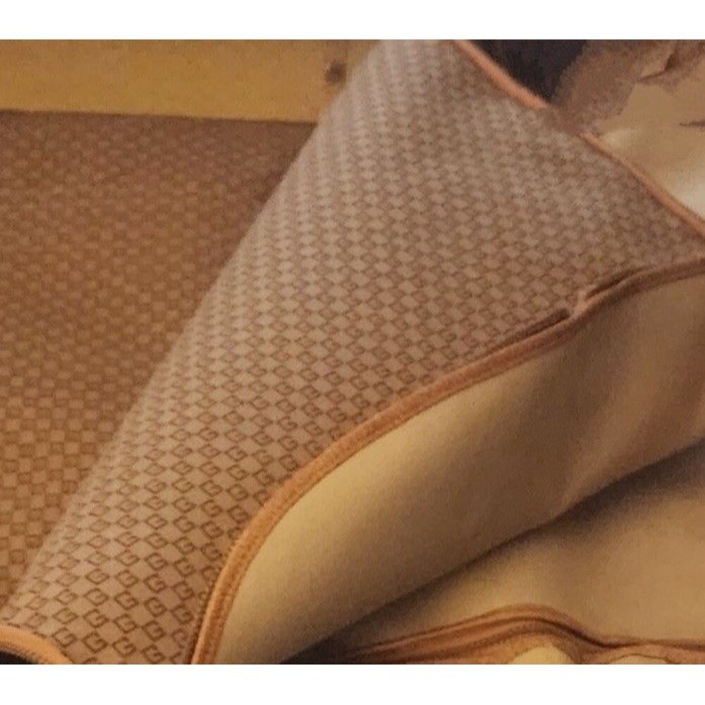 Vtg Gucci Suitcase Garment Bag Italy Red‎ Green Web Stripe Travel Luggage Read - Picture 4 of 7